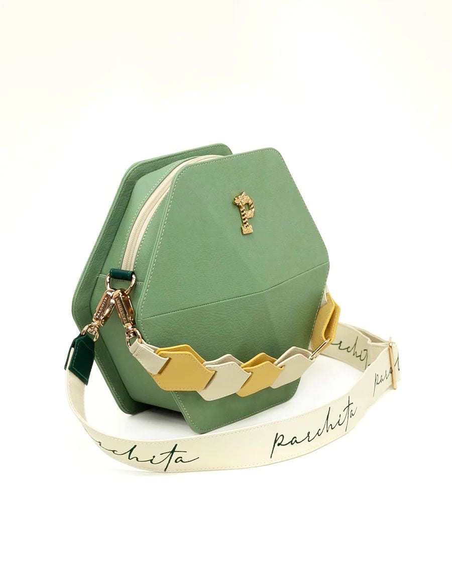 Cartera Colmena Verde Safari