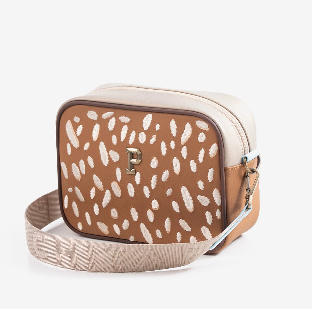BANDOLERA BAMBI MIEL X CHAMPAÑA