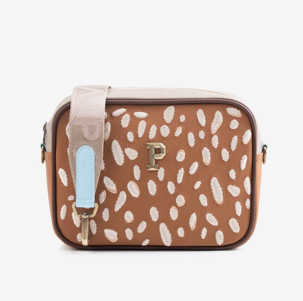 BANDOLERA BAMBI MIEL X CHAMPAÑA