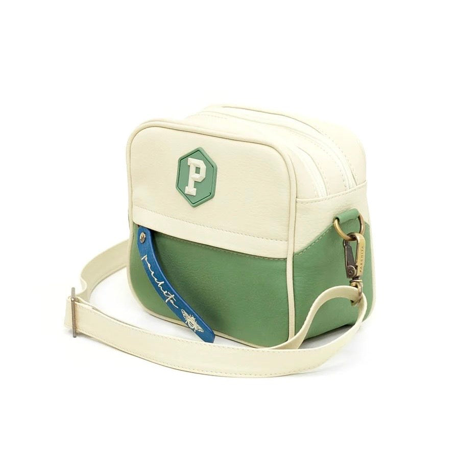 Bandolera Panal Beige Verde Safari