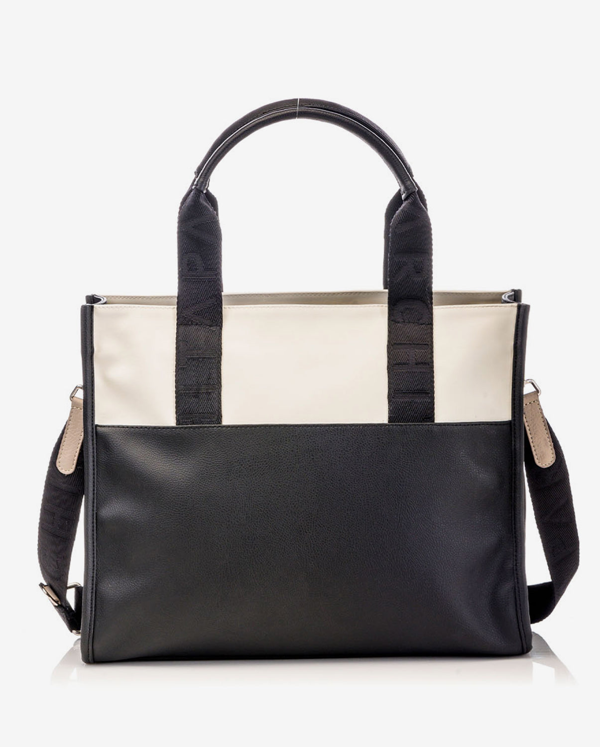 Shopping Clásico Negro x Crema