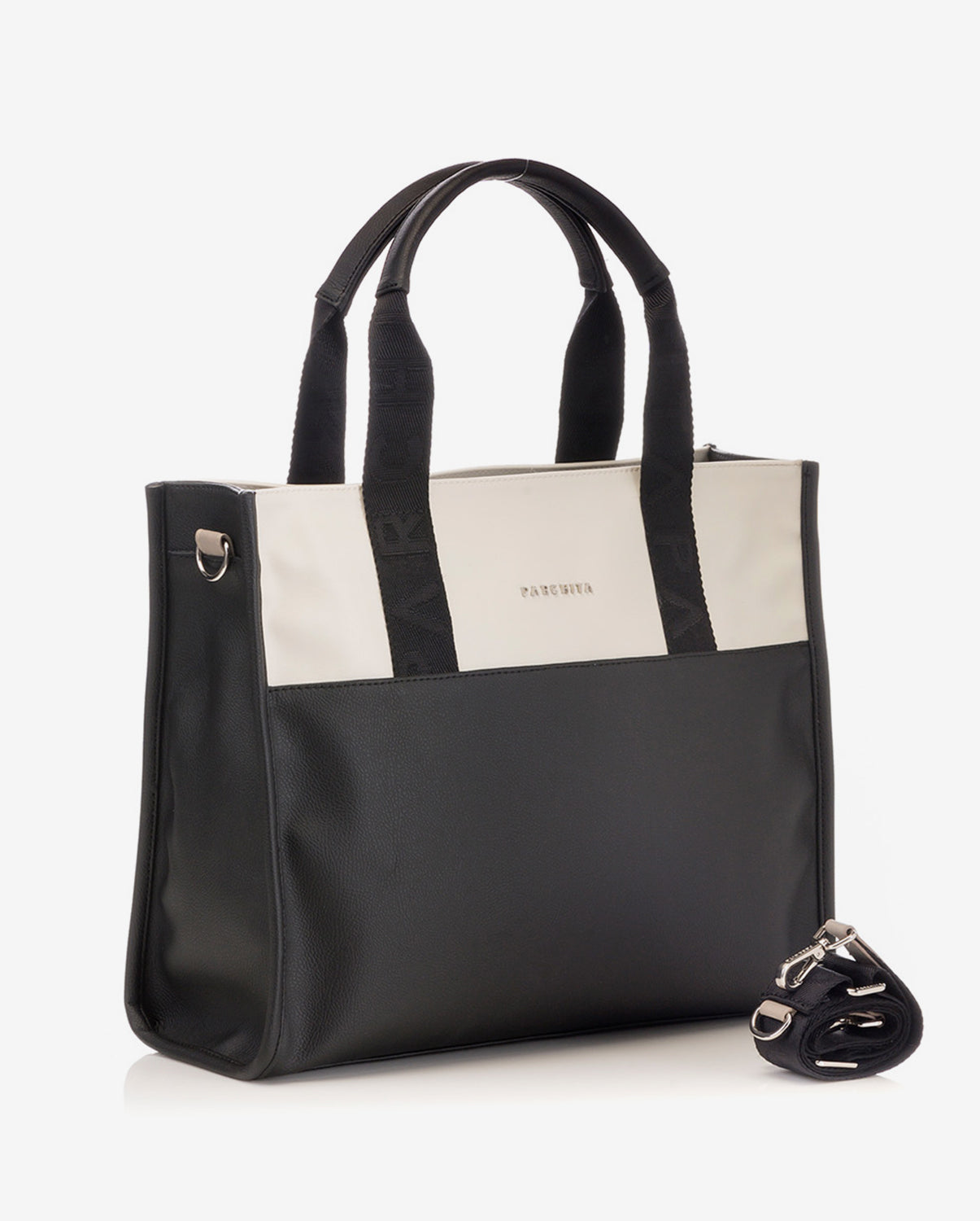 Shopping Clásico Negro x Crema